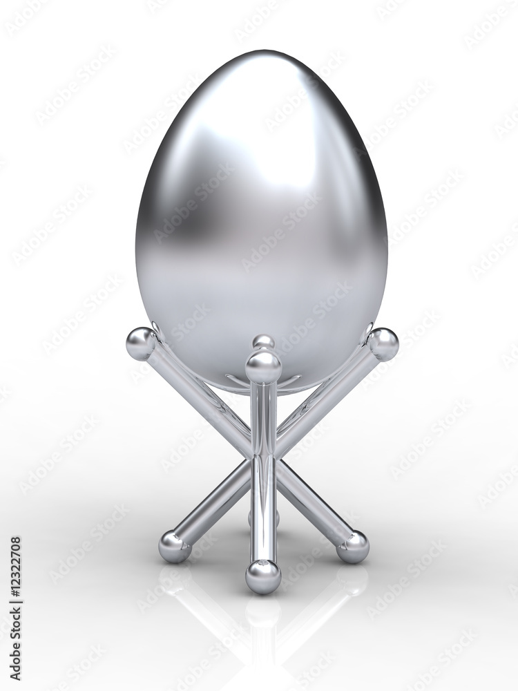 Silver Easter eggs Silver Easter eggs