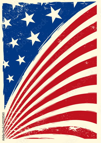 American grunge flag