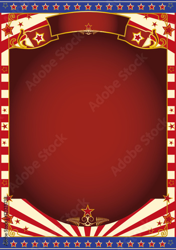 red and white circus background