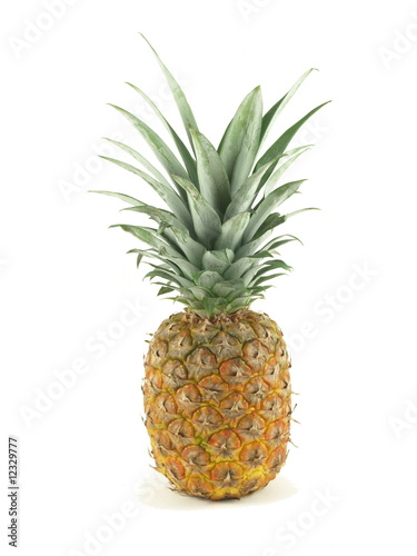 Pineapple on white isolated background.