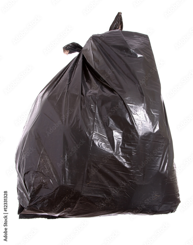 Black garbage bag