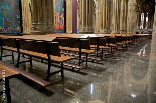 pew in cathedral