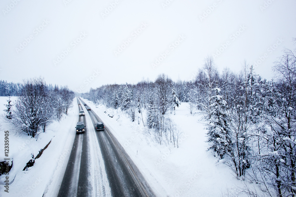 Fototapeta premium Winter Road