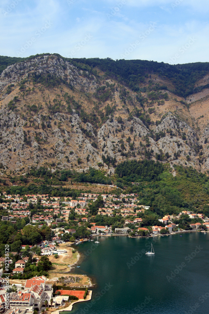 Montenegro. Adriatic sea. The Bay of Kotor (Boka Kotorska).