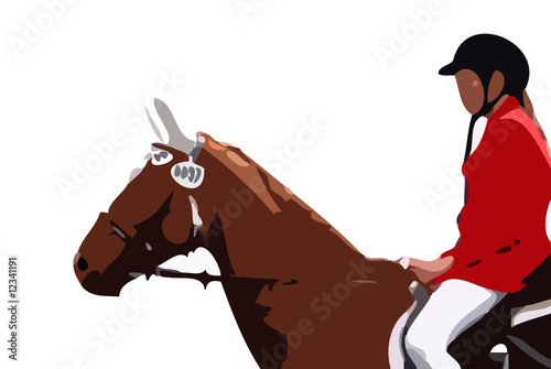 cheval de course