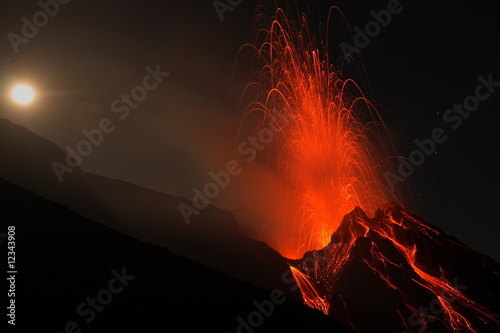 Stromboli, nächtliche Eruption