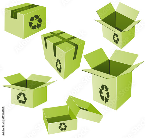 Bio recycle shipping boxes