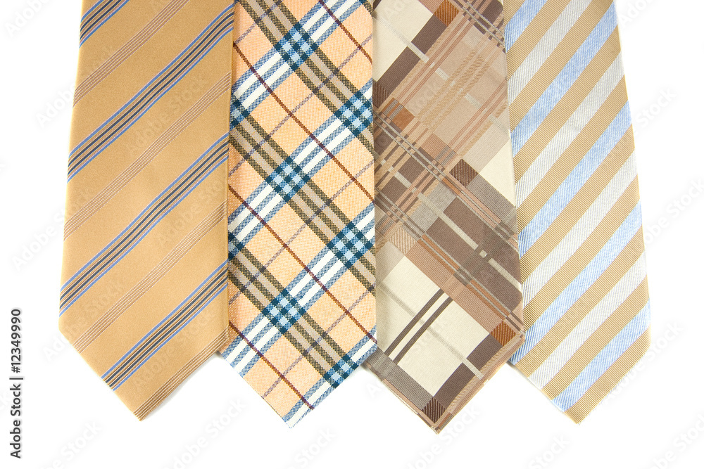 Ties isolated on the white Ties isolated on the white