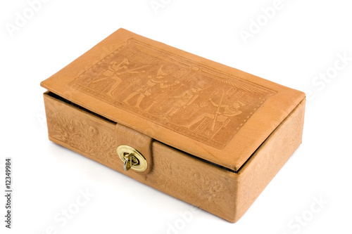 Antique leather box