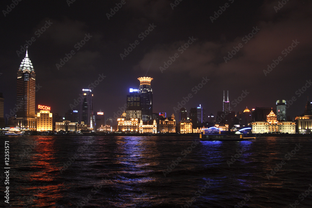 Fototapeta premium Bund bei Nacht 2