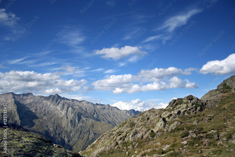 Montagne depuis les Pinets