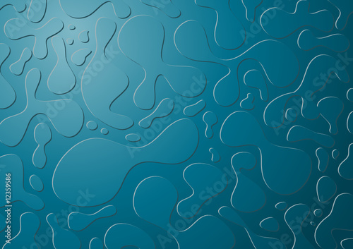 Organisches Muster-blau