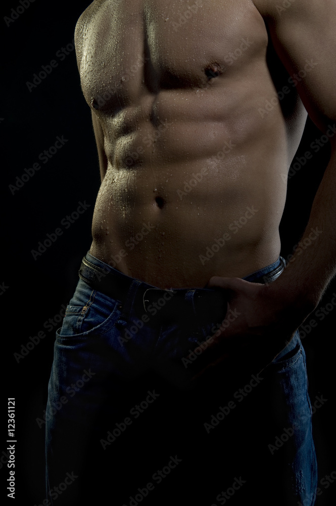 Fototapeta premium Waschbrettbauch Cover