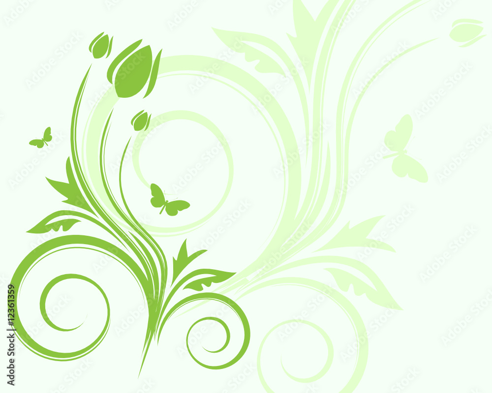 Floral background with place for your text Floral background with place for your text