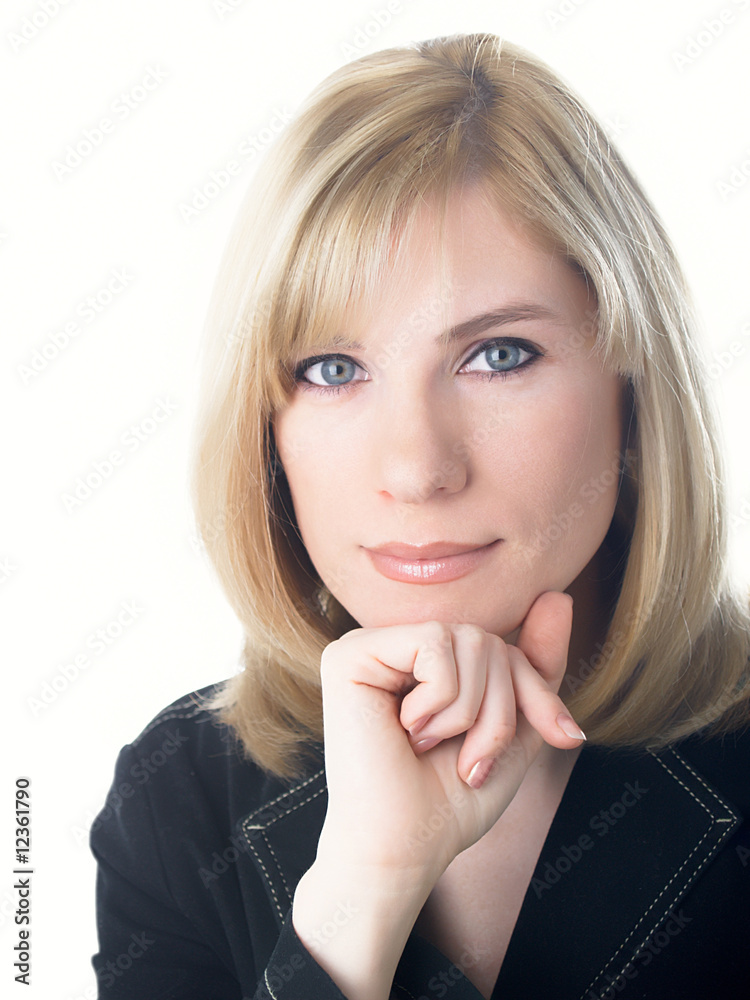 Portrait of the young beautiful businesswoman Portrait of the young beautiful businesswoman