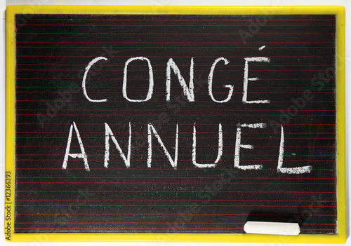 Schilderij op canvas congé annuel