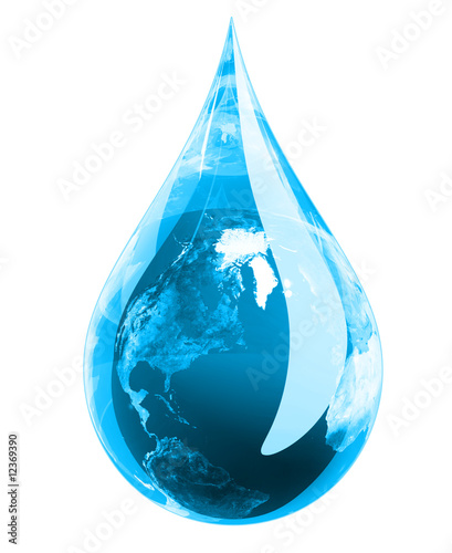 Green Earth Droplet
