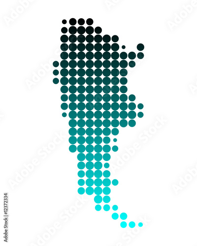 Karte von Argentinien