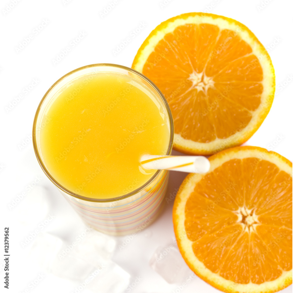 oranges, ice and juice oranges, ice and juice