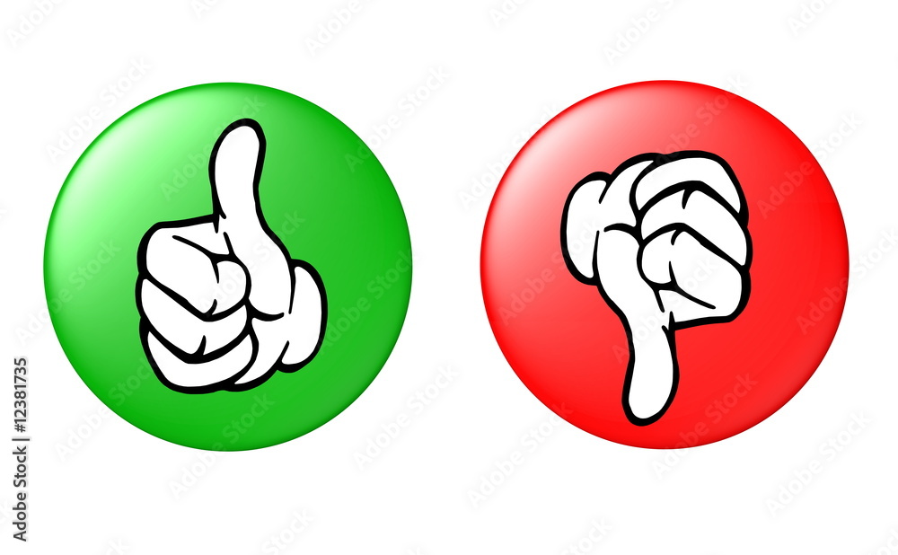 top and flop button Stock Illustration