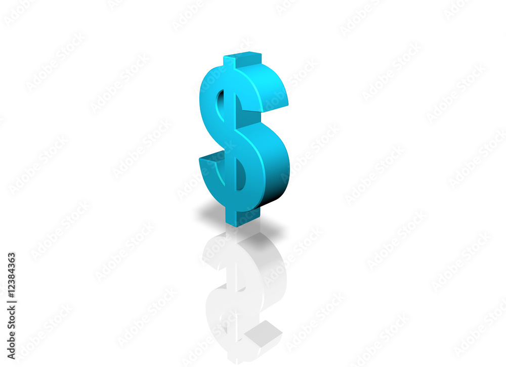 3D Dollar Symbol 3D Dollar Symbol