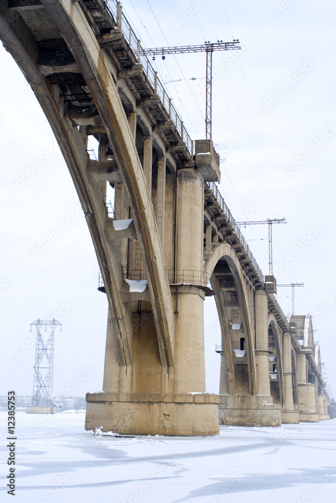Fototapeta premium winter bridge