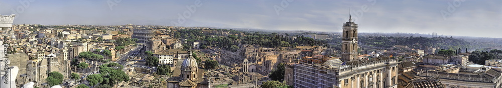 Panorama Forum - Campidoglio - Colisée - Rome, Italie