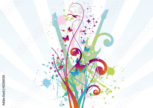 Abstract music background. Vector illustration.