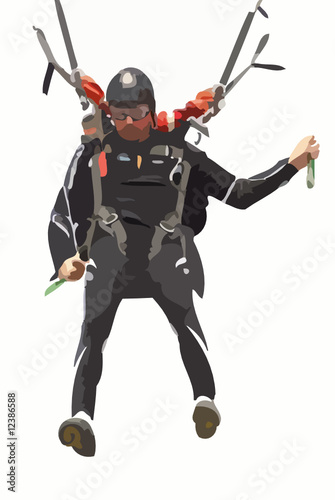 parapente vecteur