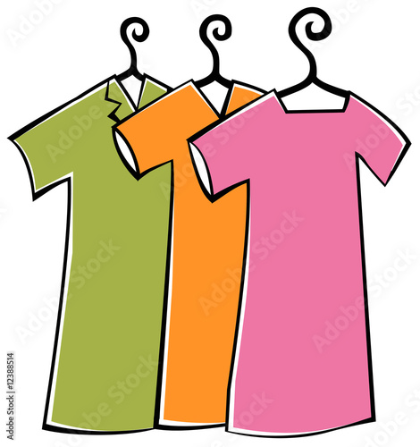 Clothes with hanger