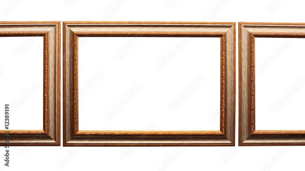 Fototapeta premium Frames for picture from baguette on white