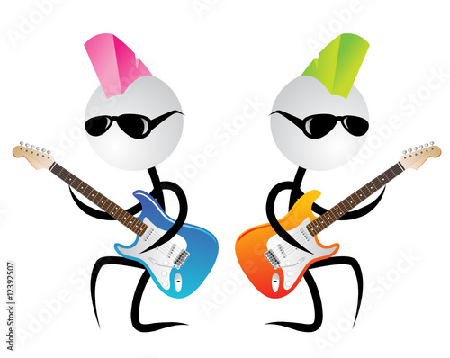 Two Punk Rock Guitarists