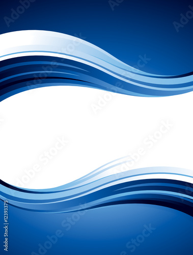 Blue Wavy Design