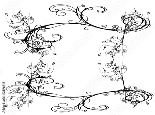 filament floral noir