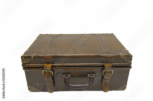 Old case isolated against a white background