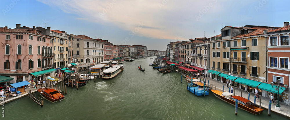 panorama of Grand Channel in Venice