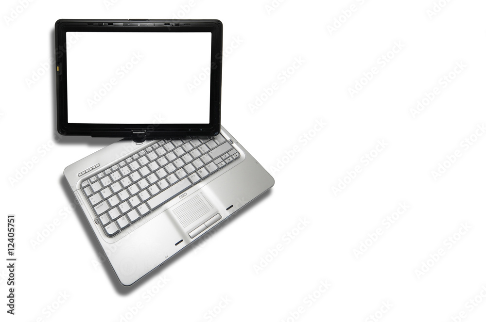 Notebook isolated against a white background Notebook isolated against a white background