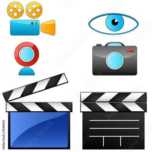 Film und Foto - Icon-Set