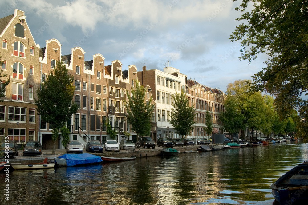 Merchant houses along the canal, Amsterdam