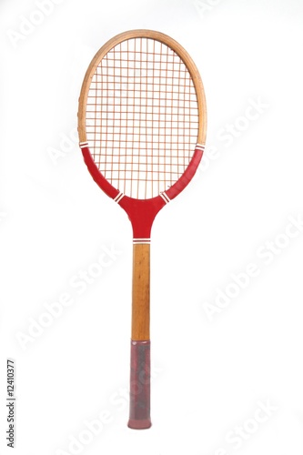 Vintage wooden tennis racket