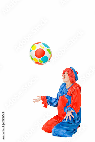 clown with a ball