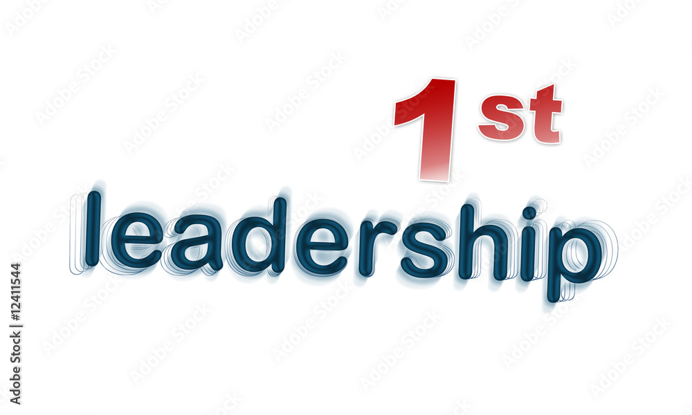 Fototapeta premium Leadership artistic text