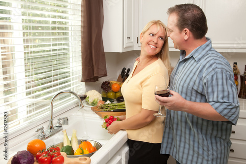 Attractive Couple Preparing...