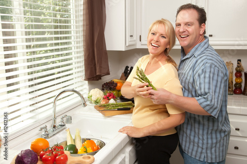 Helpful Couple Preparing a ...