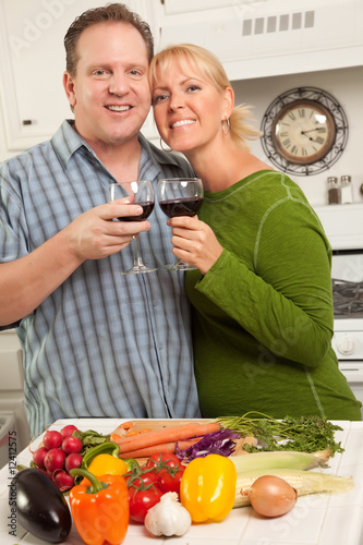 Happy Couple Enjoying a Gla...