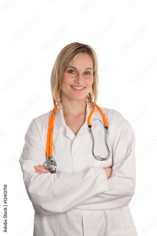Female Doctor looking at camera