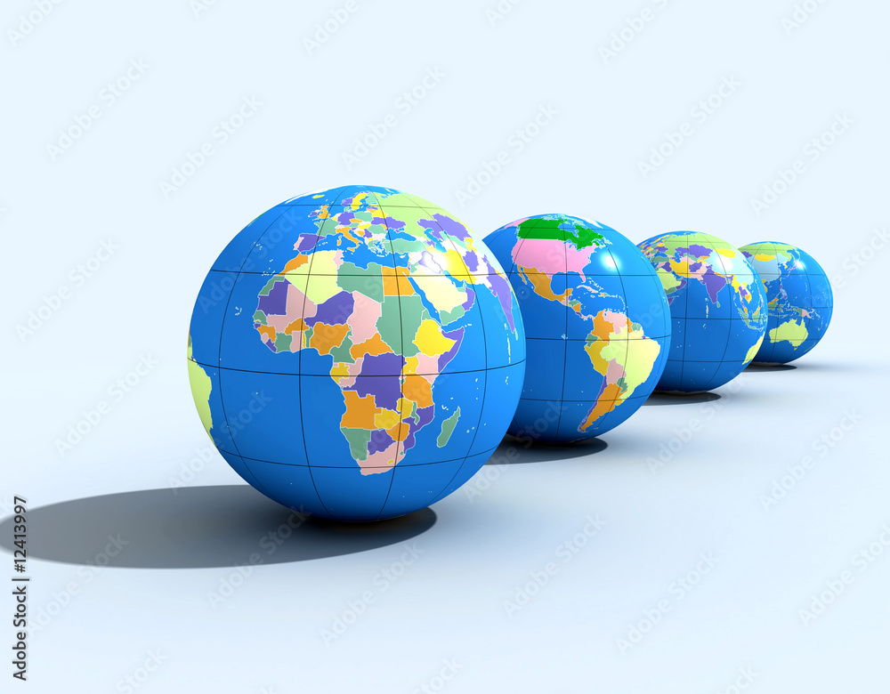 Fototapeta premium political globes