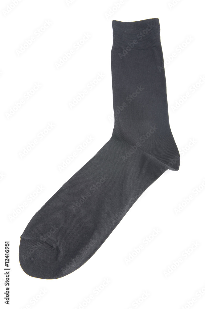 Black socks on white background Black socks on white background