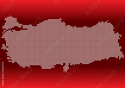 Pixel Turkey Map