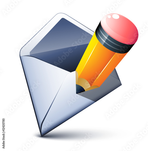 Courrier et crayon